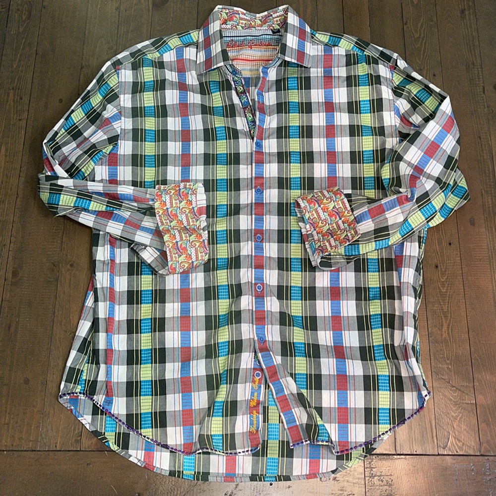 ROBERT GRAHAM BUTTON DOWN SHIRT 2XL (Gently Worn)